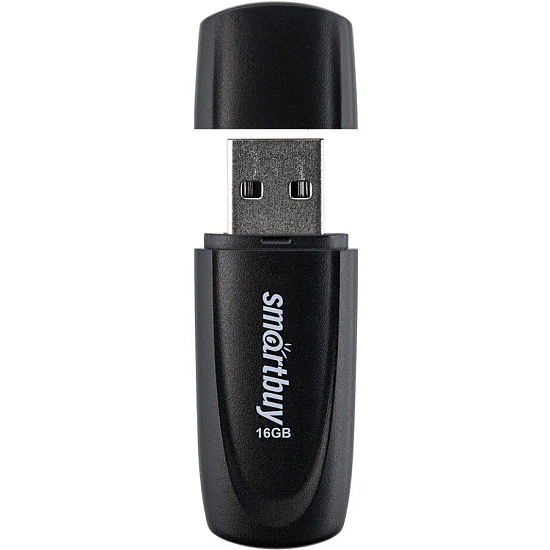 USB 16Gb SMARTBUY Scout чёрный, USB 2.0