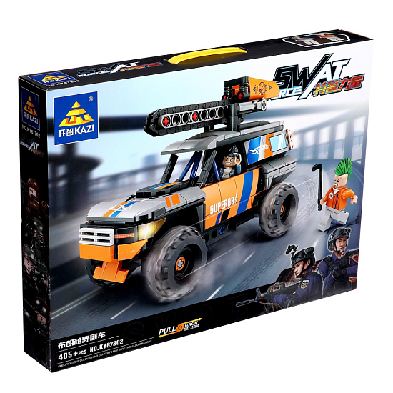 Конструктор KAZI «Спецназ. Пильщик», инерционный, 405 деталей