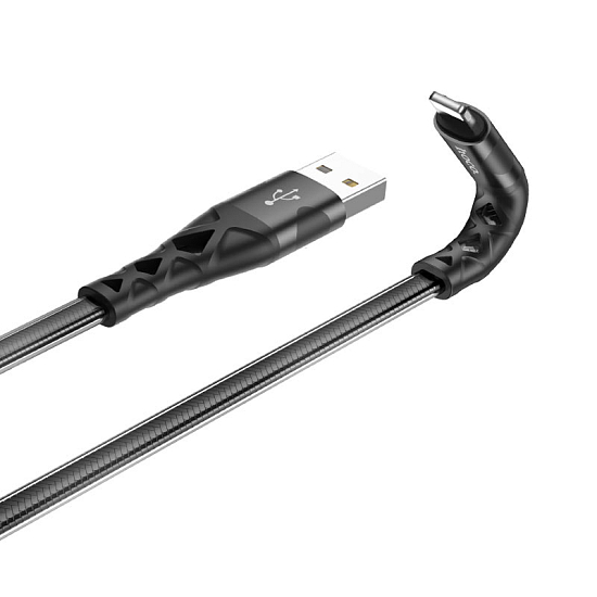 Кабель USB <--> Lightning  1.0м HOCO U105 черный
