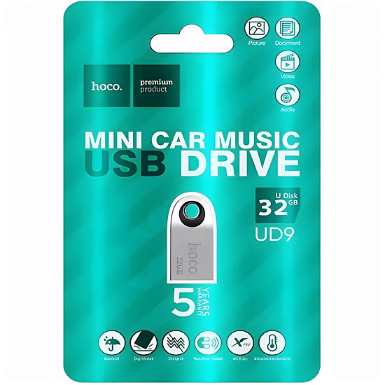 USB 32Gb HOCO UD9 серебрянная