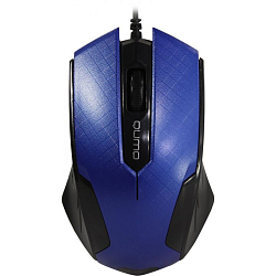 Мышь QUMO Office M14 синяя, USB