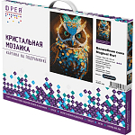 Кристальная (алмазная) мозаика на подрамнике "Волшебная сова" 30х40