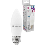 Лампа светодиодная DEFENDER C37 12W/840/E27 свеча, нейтральный белый