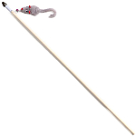 Дразнилка - удочка "Мышка с колокольчиком" на деревянной палочке, микс цветов  9157063