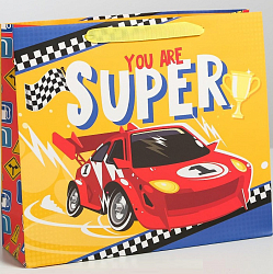 Пакет ламинированный горизонтальный «You are super», M 30 × 26 × 9 см