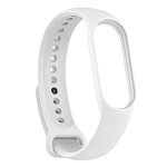 Силиконовый ремешок WB13 для Xiaomi Mi Band 7 (white), на кнопке (регулируемый)
