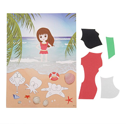 Аппликация - открытка 3D "Морской берег" из ЕVA 2278832