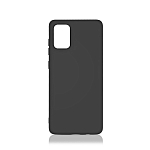 Силиконовый чехол DF для Samsung Galaxy A51 DF sOriginal-06 (black) с микрофиброй