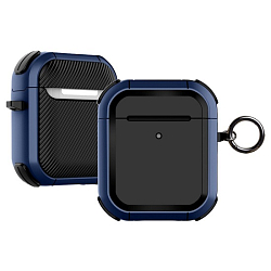 Чехол-броня MOBIS для AirPods 1/2 Синий/черный