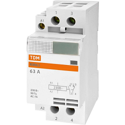 Контактор модульный  КМ 63/2-63-1НО 1НЗ  ТДМ