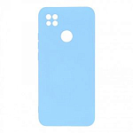 Задняя накладка SILICONE CASE Soft Matte для Xiaomi Redmi 9C голубой