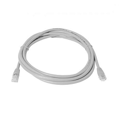 Патч-корд  1.0м TELECOM UTP серый категории 5е