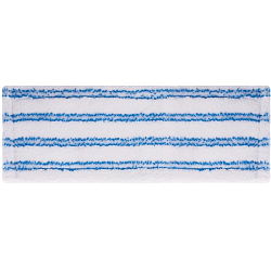 Насадка МОП плоская для швабры/держателя 40см, карманы (ТИП К), м-фибра/микроабразив, LAIMA, 603118