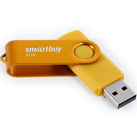 USB  8Gb SMARTBUY Twist жёлтый