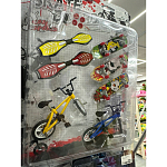 Игровой набор 2356-44 1 велосипед + ролики+ 4 скейта + трамплины