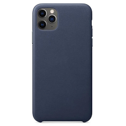 Задняя накладка MOBIS для iPhone 11 Leather Case (синяя)