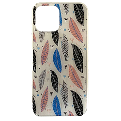 Задняя накладка NONAME для iPhone 12 Pro Max под стекло с рисунком микс