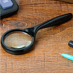 Лупа классическая, эргономичная ручка 5х, d=4,5см, 3098120