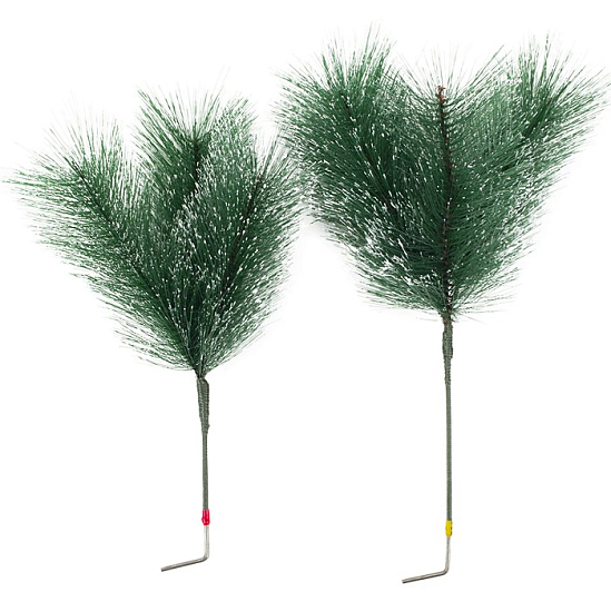 Ель искусственная ЗОЛОТАЯ СКАЗКА "Пушистая" 150 см, с инеем и шишками, зеленая, 592044