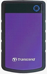 Внешний жёсткий диск 2.5" 2Tb TRANSCEND (H3) фиолетовый USB 3.0 (TS2TSJ25H3P)