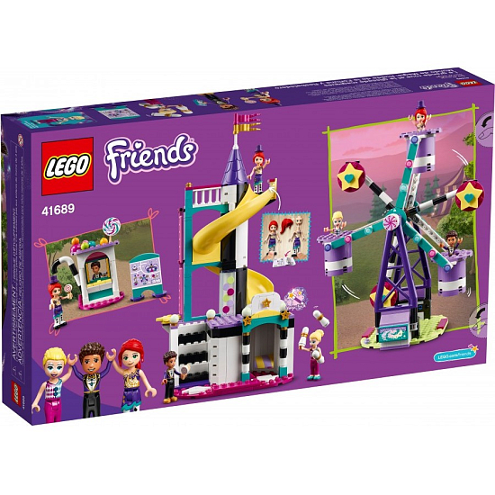 Конструктор LEGO Friends 41689 Волшебное колесо обозрения и горка