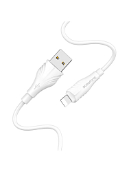 Кабель USB <--> Lightning  2.0м BOROFONE BX18 Optimal белый