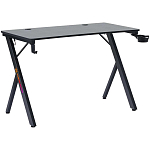 Стол игровой DEFENDER AroX подвес кружк+гарн,черн,МДФ,RGB