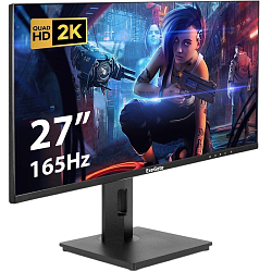 Монитор игровой 27" ExeGate Combat EG2707A (IPS/ 2560x1440/ 165 Гц) (EX295595RUS), чёрный