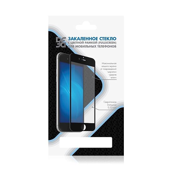 Противоударное стекло DF для Samsung Galaxy A01 черное (sColor-91)