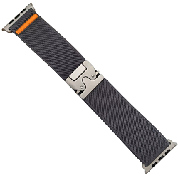 Нейлоновый ремешок ZGA для Apple Watch 42_44_45_49мм графит