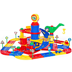 Паркинг ПОЛЕСЬЕ 3-уровневый с дорогой и автомобилями (в коробке)