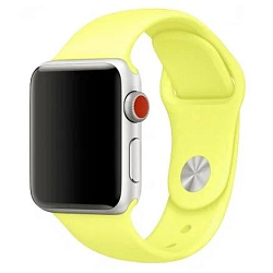 Силиконовый ремешoк NONAME для Apple Watch 38/40mm лимонный