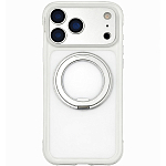 Накладка KEEPHONE MONICA Airbag Pro Antishock Magsafe Case с кольцом для iPhone 17 Pro Max, белый