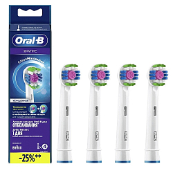 Насадка сменная Oral-B EB18рRB 3D White CleanMaximiser (упак.:4шт)