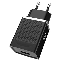 Сетевое ЗУ 1USB 2.1A HOCO C42A, Vast черный, QC3.0