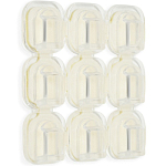 Держатель самоклеящийся для проводов и гирлянд ТУНДРА krep, 15х15 мм, 90 шт. 10501135