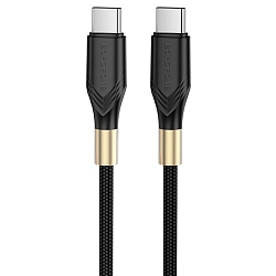 Кабель Type-C <--> Type-C  1.0м BOROFONE BX92, черный, 60W