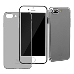 Задняя накладка BASEUS для iPhone 7/8 Plus прозрачный-черный, матовый
