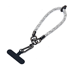 Шнурок на руку текстильный с карабином (white)