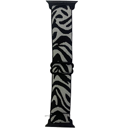 Нейлоновый ремешок для Apple Watch 42/44/45mm черно-белый