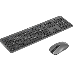 Клавиатура+мышь БП OKLICK 300M серый/черный