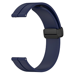 Силиконовый ремешок WB29 Универсальный 22мм на магните (dark blue)