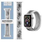 Нейлоновый ремешок HOCO WA02 для APPLE Watch 42/44/45mm White nylon strap space