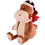 Мягкая игрушка Дракон Фрэнк В Шапочке И Шарфике, 30 см