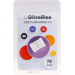 USB  8Gb OltraMax 70 белый