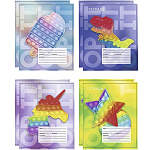 Комплект тетрадей из 8 штук, 12 л в клетку Calligrata "Поп-ИТ"