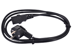 Кабель питания  1.8м GEMBIRD/CABLEXPERT PC-186, черный, с заземлением