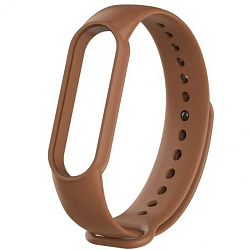 Силиконовый ремешок STR для XIAOMI MI Band 5/6/7 светло-коричневый