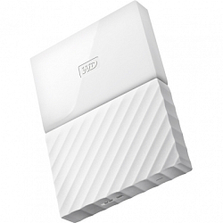 Внешний жёсткий диск 2.5" 1Tb WD My Passport (WDBBEX0010BWT-EEUE) белый USB 3.0