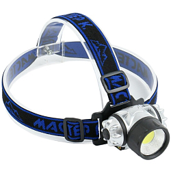 Фонарь налобный "Мастер К.", 3 ААА, 5 х 7 см  4732171